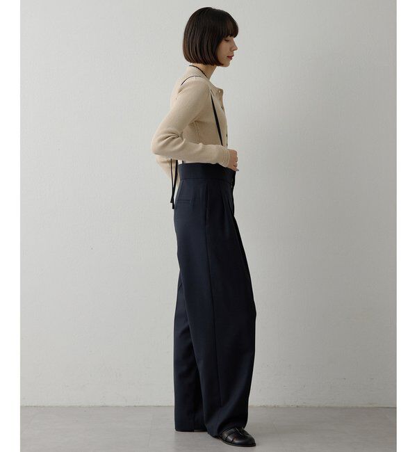  「ハイウエストタックパンツ」|チノ|