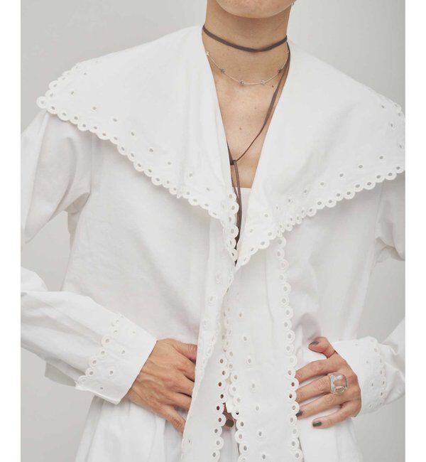 GEMINI「【GEMINI】スカラップブラウス」|シャツ・ブラウス|