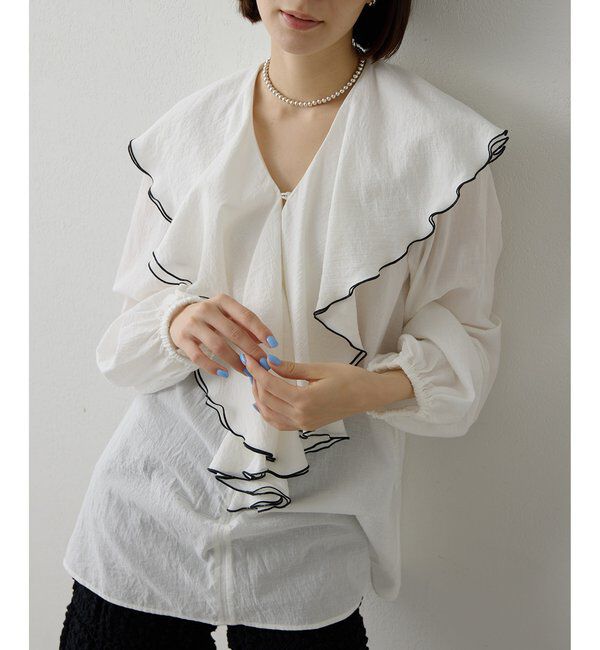  「ローンフリルブラウス」|シャツ・ブラウス|