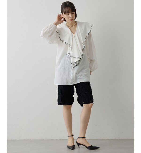  「ローンフリルブラウス」|シャツ・ブラウス|
