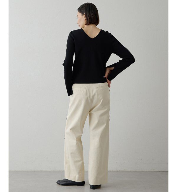  「コード刺繍パンツ」|チノ|