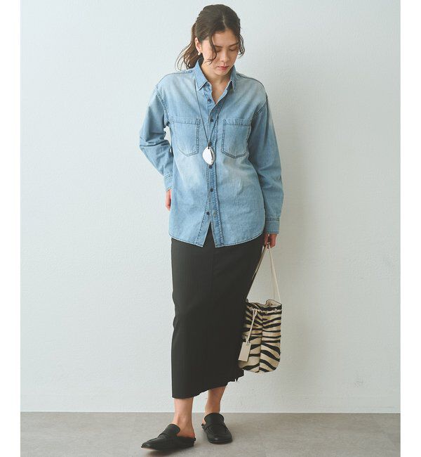  「Iラインスリットスカート」|スカート|