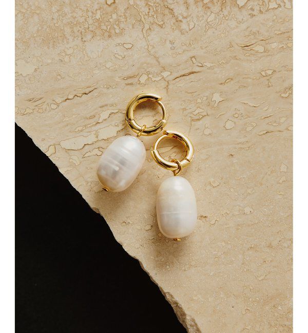 THE PAUSE「【THE PAUSE】パールドロップピアス」|リング|ゴールド