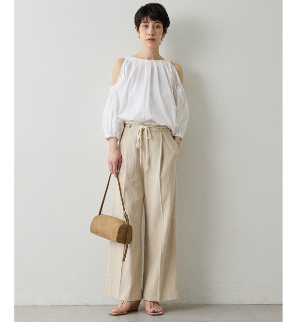 THE PAUSE「【THE PAUSE】ロープベルトパンツ」|チノ|