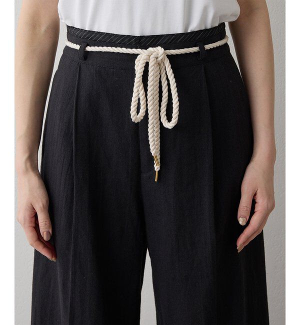 THE PAUSE「【THE PAUSE】ロープベルトパンツ」|チノ|