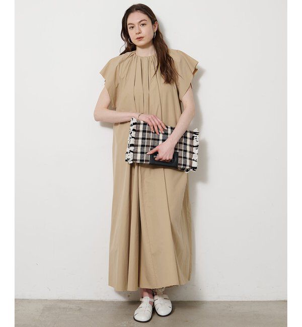  「ギャザータイプライターワンピース」|ワンピース|