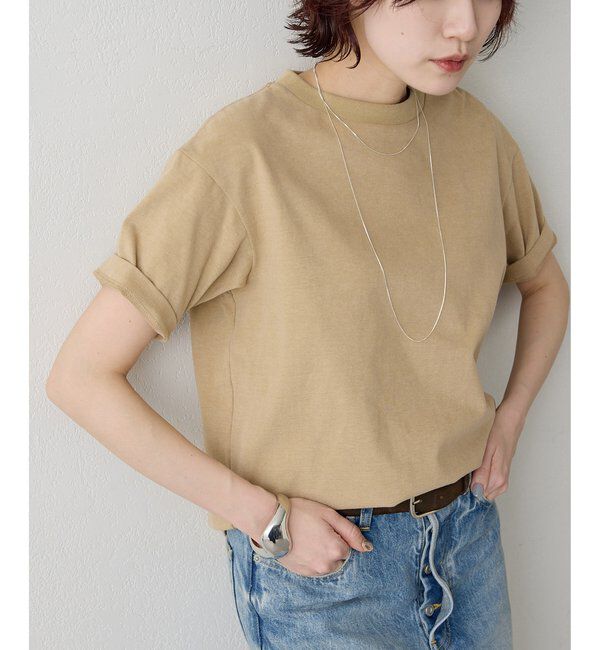  「ヴィンテージ天竺Tシャツ」|Tシャツ・カットソー|ベージュ