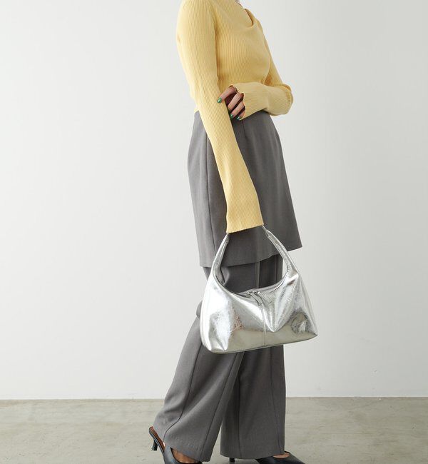  「デザインネックリブニット」|ニット・セーター|