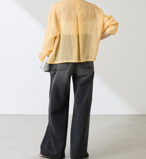  「シアーストライプショートシャツ」|シャツ・ブラウス|