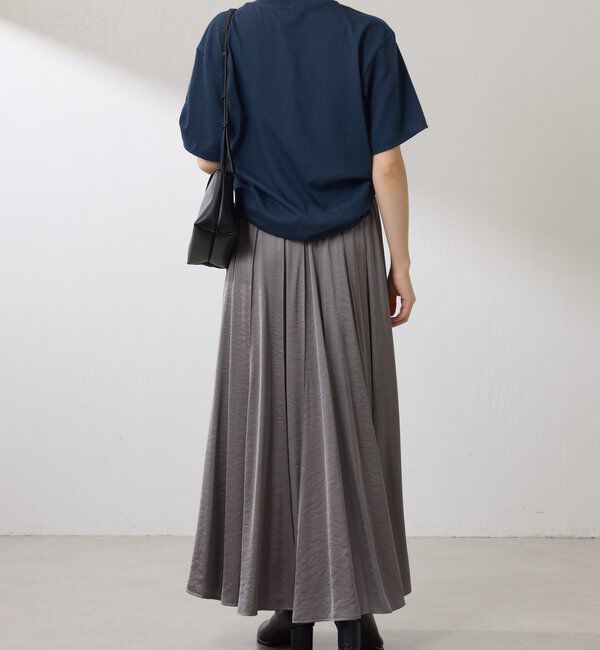  「シルキーサテンフレアスカート」|スカート|
