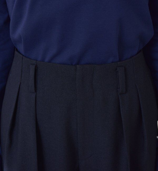  「ウールライクテーパードパンツ」|チノ|