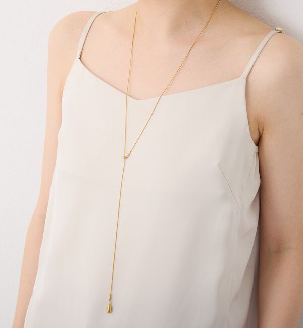  「【PAPILLONNER/パピヨネ】ステンレスドロップネックレス」|リング|