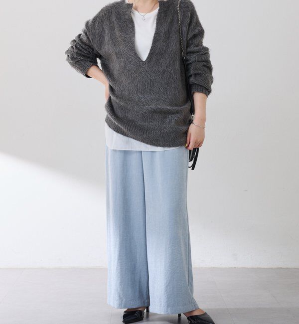  「【ウエスト調整可】ピーチイージーパンツ」|チノ|