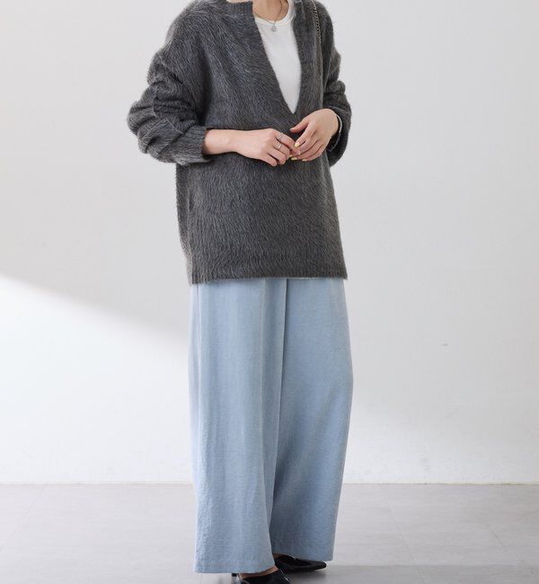  「【ウエスト調整可】ピーチイージーパンツ」|チノ|