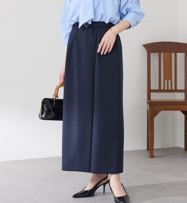  「ウールライクベルテッドスカート」|スカート|