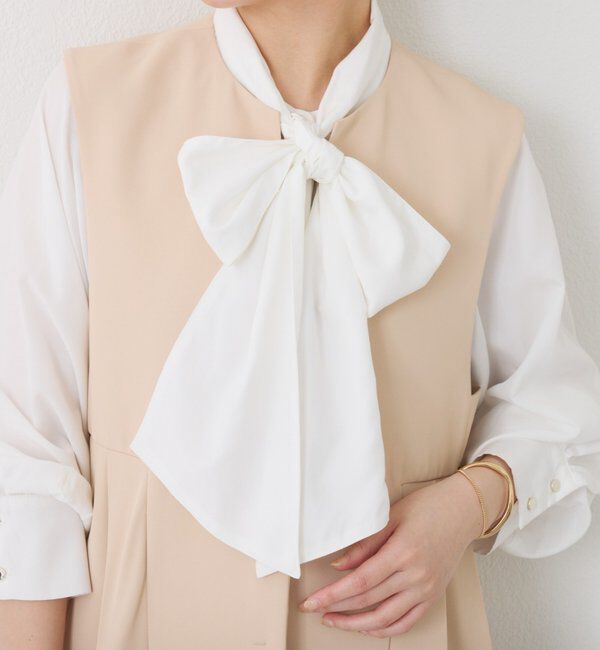  「2WAYボウタイシャツ」|シャツ・ブラウス|オフホワイト