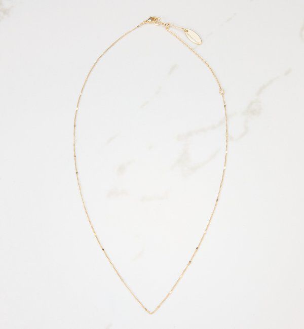  「【PAPILLONNER/パピヨネ】ステーションチェーンネックレス」|リング|