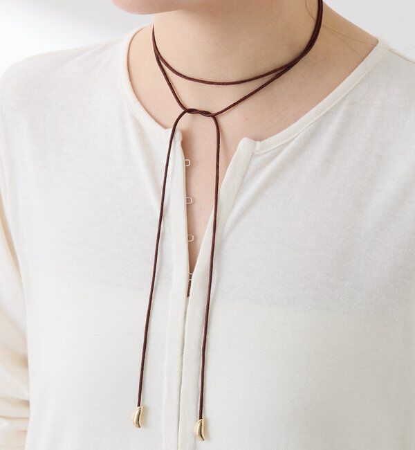  「【PAPILLONNER/パピヨネ】コード2WAYネックレス」|リング|ゴールド