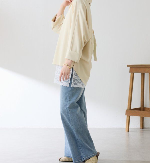  「ジャージスキッパードルマンブラウス」|シャツ・ブラウス|