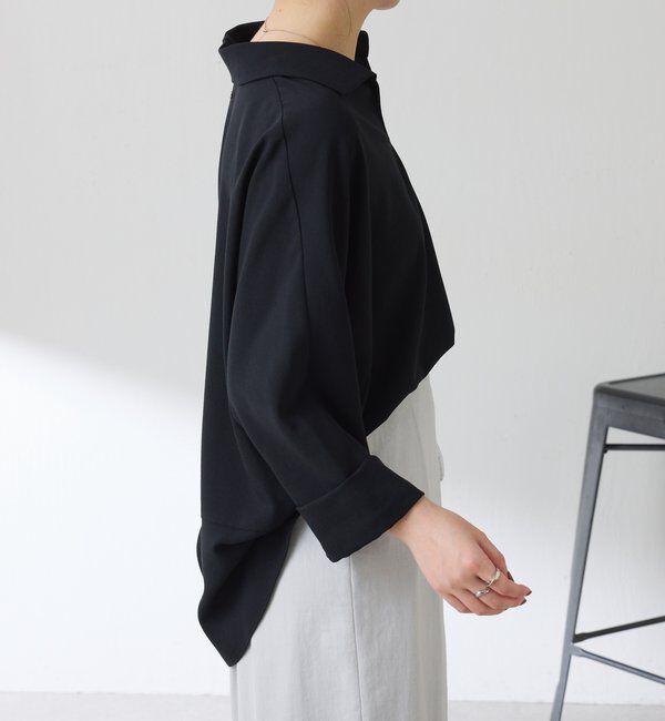  「ジャージスキッパードルマンブラウス」|シャツ・ブラウス|
