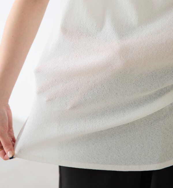 「【上品見えカットソー/シアー】アシメタックフレンチカットソー」|Tシャツ・カットソー|