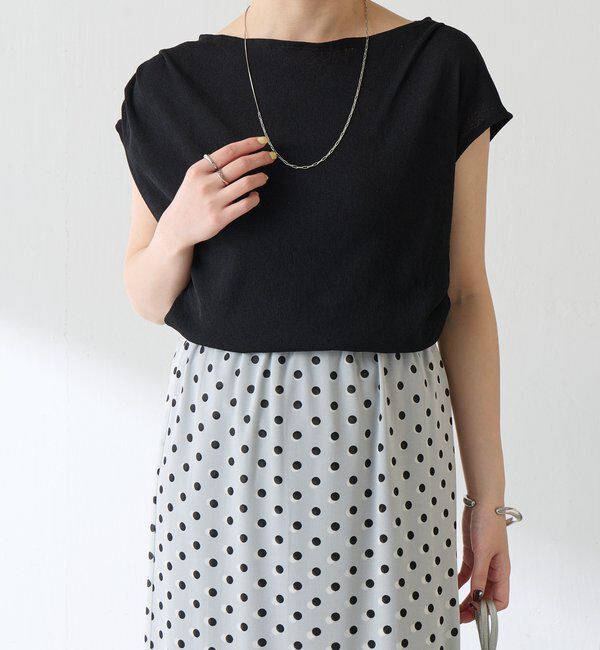  「【上品見えカットソー/シアー】アシメタックフレンチカットソー」|Tシャツ・カットソー|