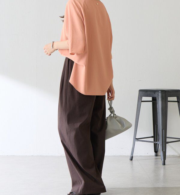  「《体型カバーに◎》ジャージスクエアブラウス」|シャツ・ブラウス|