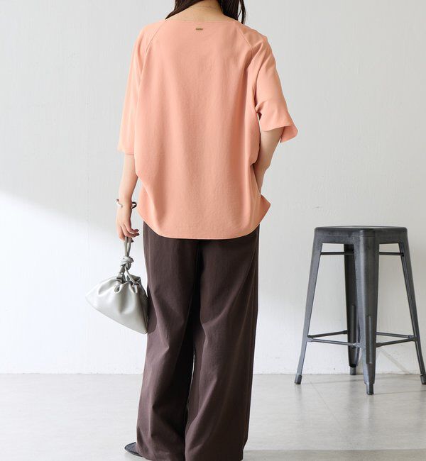  「《体型カバーに◎》ジャージスクエアブラウス」|シャツ・ブラウス|