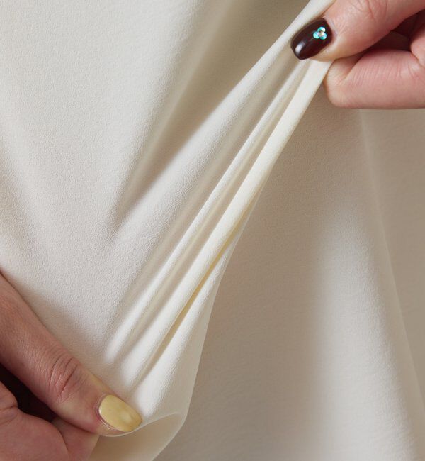  「《体型カバーに◎》ジャージスクエアブラウス」|シャツ・ブラウス|