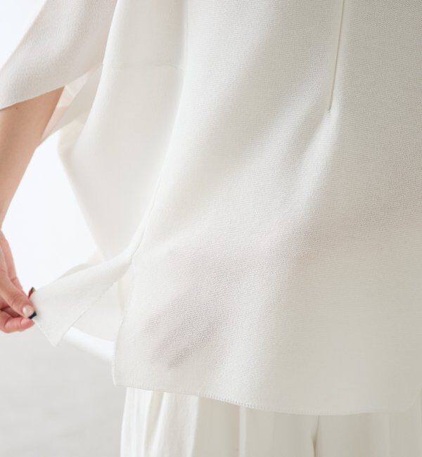  「ジップ変形ドルマンニット」|ニット・セーター|