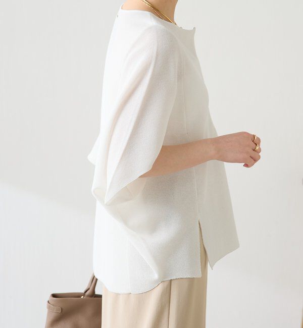  「ジップ変形ドルマンニット」|ニット・セーター|