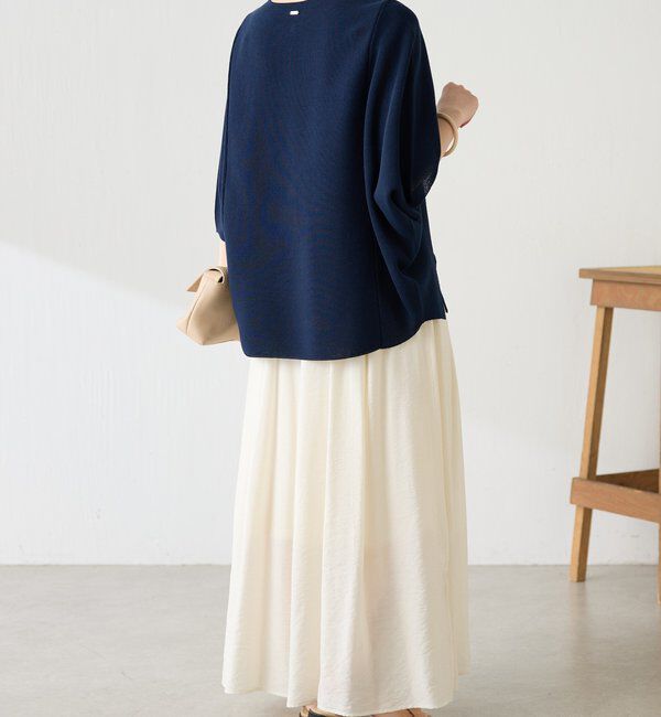  「ジップ変形ドルマンニット」|ニット・セーター|