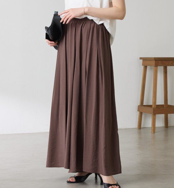  「【接触冷感/人気シリーズ】リラックススカーチョ」|チノ|ブラウン