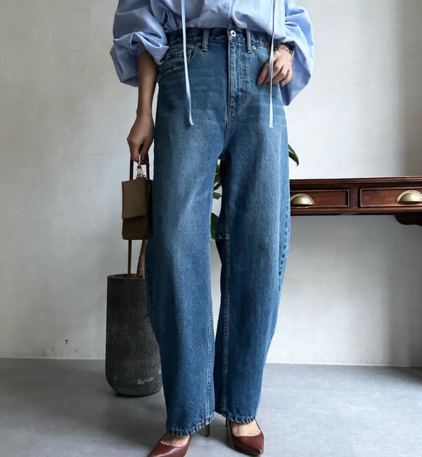  「【ベストセラーアイテム】カーブデニム」|デニム|