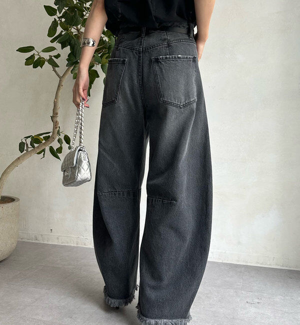  「【ベストセラーアイテム】ダメージカーブデニム」|デニム|