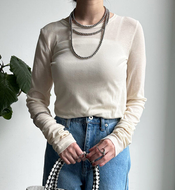  「【新色追加】コットンシアーTEE」|Tシャツ・カットソー|