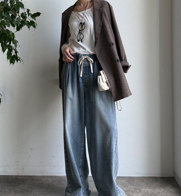  「【柔らかい着心地】袖シアーリブTEE」|Tシャツ・カットソー|