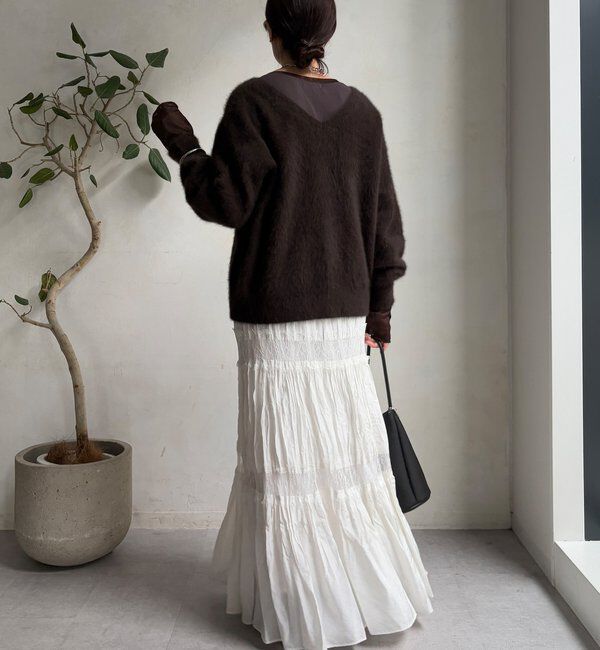  「【柔らかい着心地】袖シアーリブTEE」|Tシャツ・カットソー|