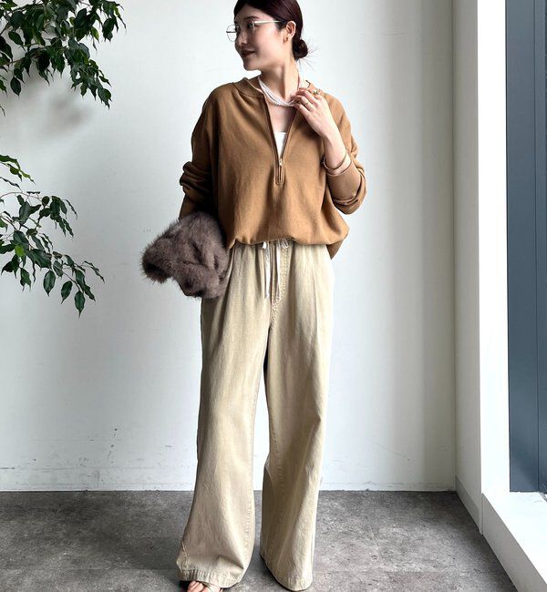  「【新色追加】【インフルエンサー OKOCHI企画】ハーフジップスウェット」|Tシャツ・カットソー|