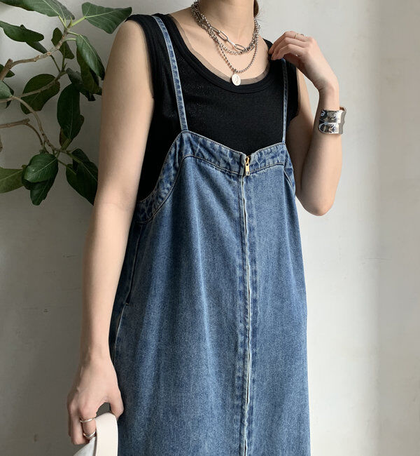  「ラメリブチュールタンク」|Tシャツ・カットソー|