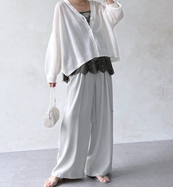  「【新色追加】スカラレースキャミ」|シャツ・ブラウス|