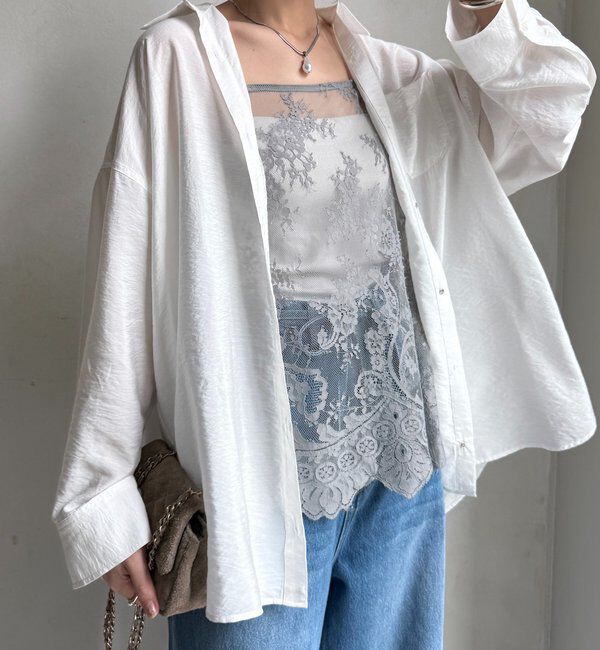  「【新色追加】スカラレースキャミ」|シャツ・ブラウス|