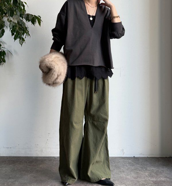  「【新色追加】スカラレースキャミ」|シャツ・ブラウス|