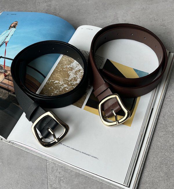  「変形スクエアバックルベルト」|ベルト|