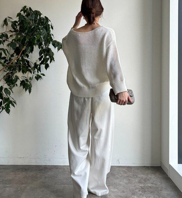  「デニムワイドイージーパンツ」|デニム|