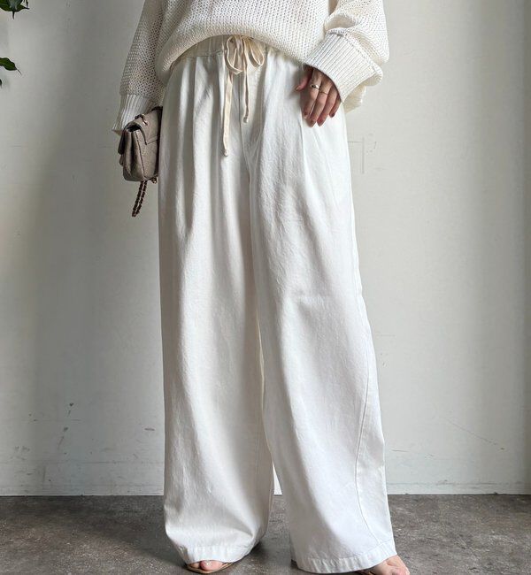  「デニムワイドイージーパンツ」|デニム|