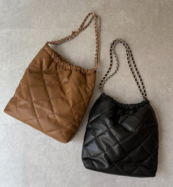  「キルティングチェーンショルダー」|トートバッグ|