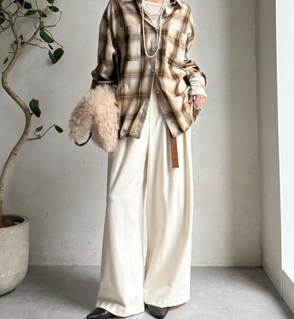  「オンブレチェックドロストシャツ」|シャツ・ブラウス|