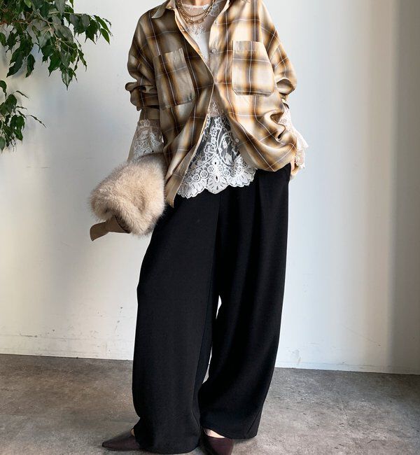  「オンブレチェックドロストシャツ」|シャツ・ブラウス|