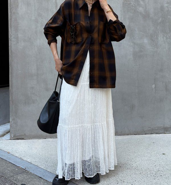  「オンブレチェックドロストシャツ」|シャツ・ブラウス|